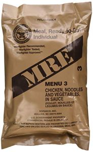 Chicken And Noodles - Meals Ready To Eat US Military MREs - Menu 3 - 2024 Inspection Date