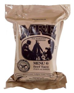 Beef Taco - Meals Ready To Eat US Military MREs - Menu 6