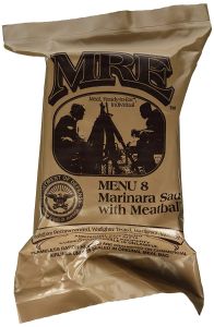 Meatballs In Marinara Sauce - Meals Ready To Eat US Military MREs - Menu 8