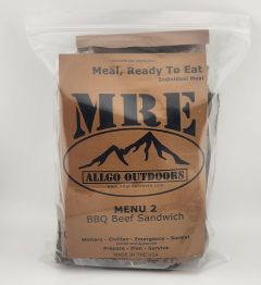 Allgo Outdoors Military Spec MRE Meals Ready To Eat BBQ Beef Sandwich - Menu 2