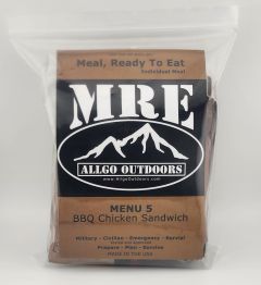 Allgo Outdoors Military Spec MRE Meals Ready To Eat BBQ Chicken Sandwich - Menu 5