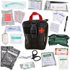 Survival First Aid Trauma Med Kit - Med Kit 5 - Black