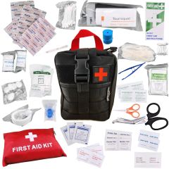 Allgo Outdoors Basic Survival First Aid Trauma Med Kit - Med Kit 2 - Black