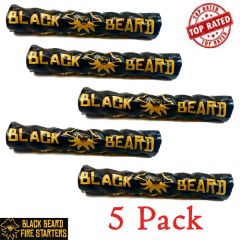 Black Beard Fire Starter Rope Survival Tinder -  5 Pack