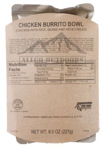 Chicken Burrito Bowl Entree Only - Packs