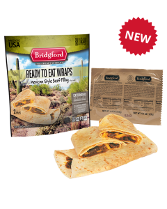 Mexican Style Beef Taco 3 Pack - Bridgford MRE Ready To Eat Meal