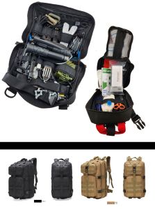 Ultimate Survival and Med Kit Complete With 35L Bug Out Backpack