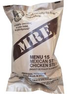 Mexican Style Chicken Stew - Meals Ready To Eat US Military MREs - Menu 15 - 2024 Inspection Date