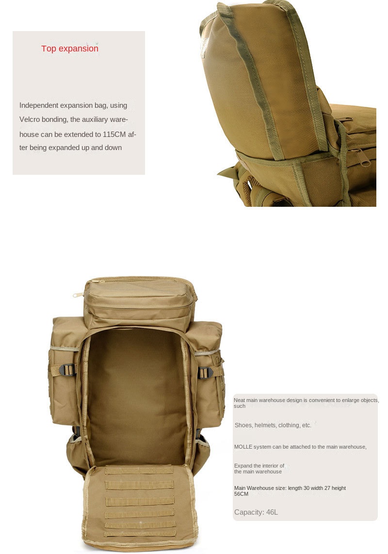 AllGo Outdoors 70L Molle Backpack