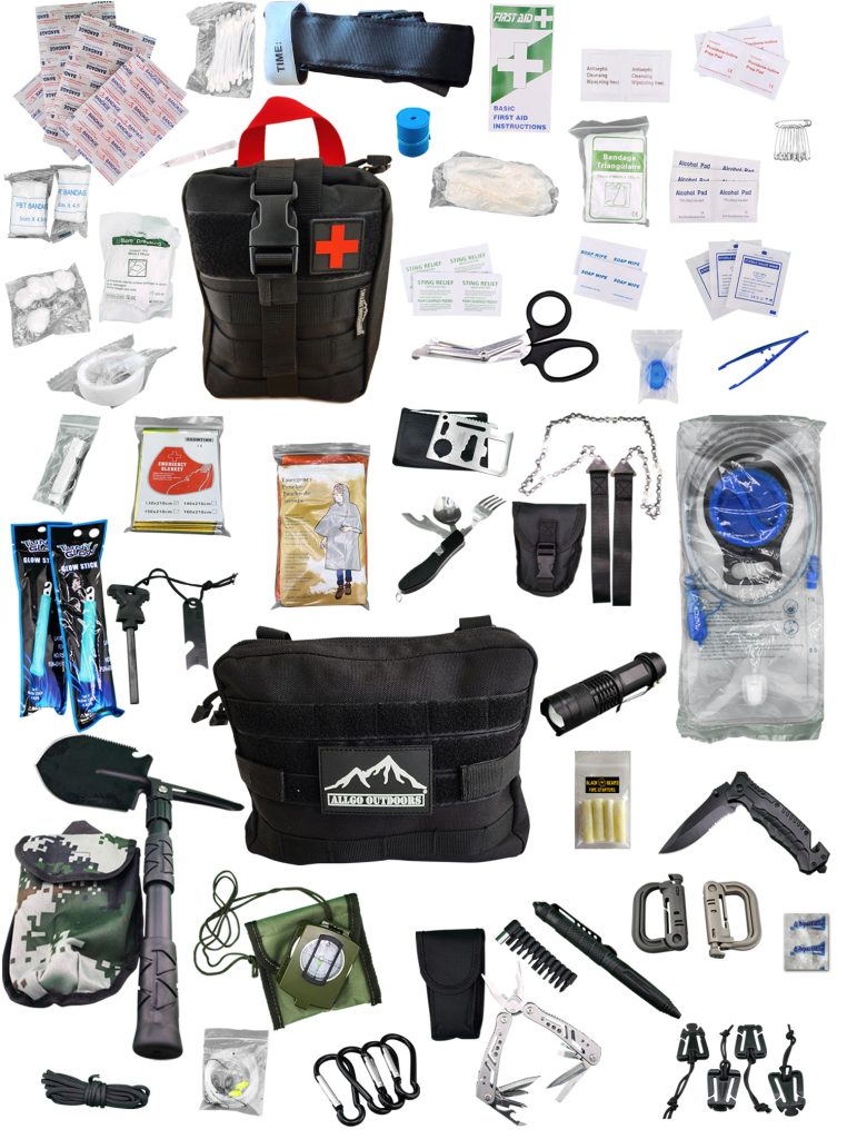 Allgo Outdoors Ultimate Survival and Med Kit Complete