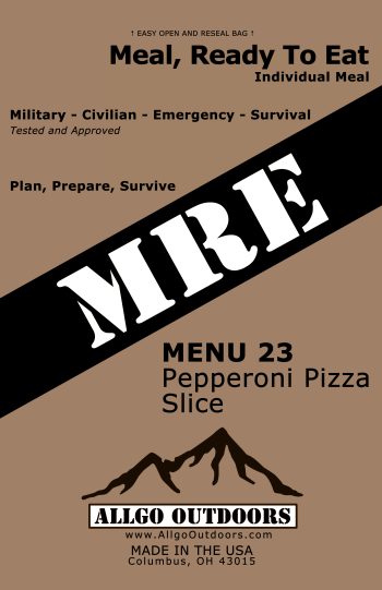 Review of Allgo Outdoors Menu 23 Military Spec MRE