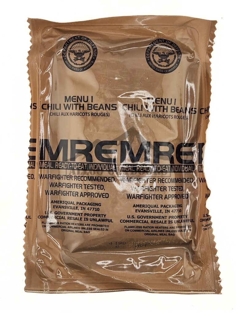 4 Assorted MRE Meals – Military Meals Ready To Eat You Pick Meal – 2027 Inspection