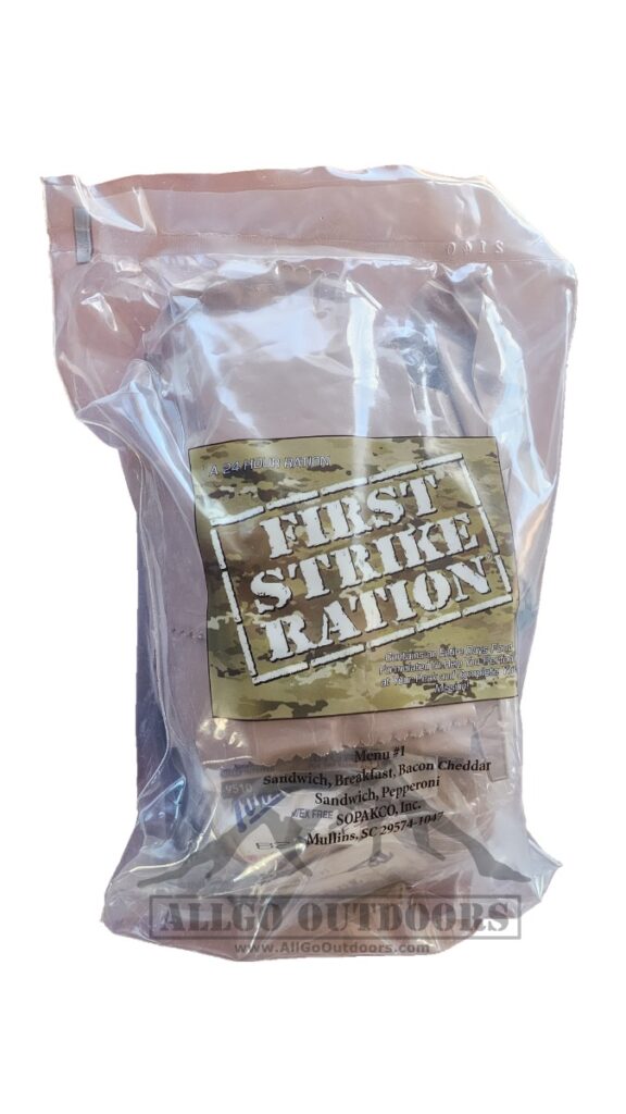 First Strike Ration FSR – Menu 1 – Pepperoni Sandwich