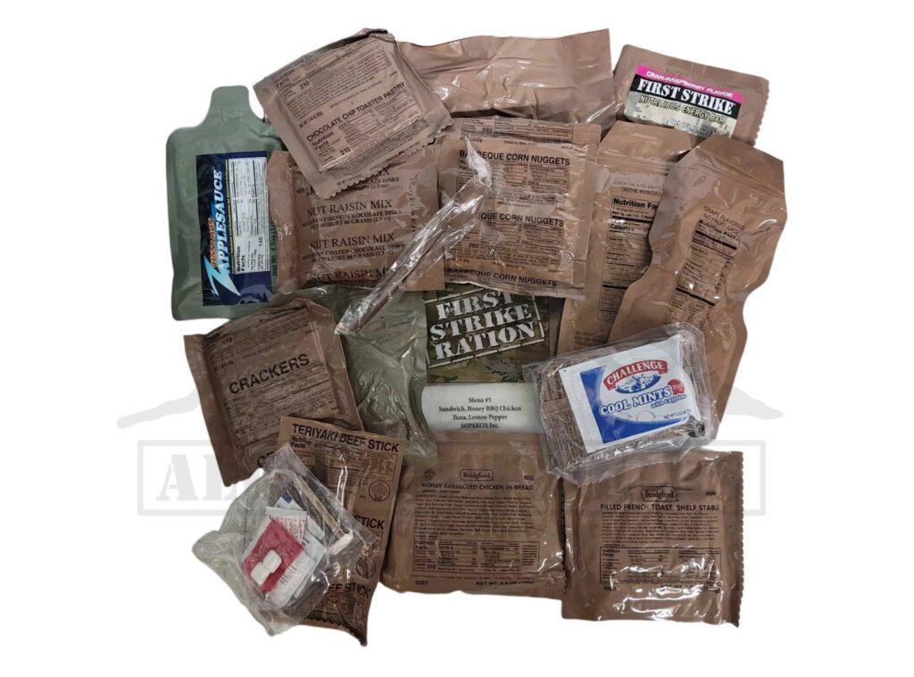 First Strike Ration FSR – Menu 5 – BBQ Chicken Sandwich And Lemon Pepper Tuna