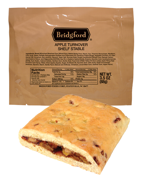 Apple Turnover 3 Pack – Bridgford MRE Ready To Eat Meal