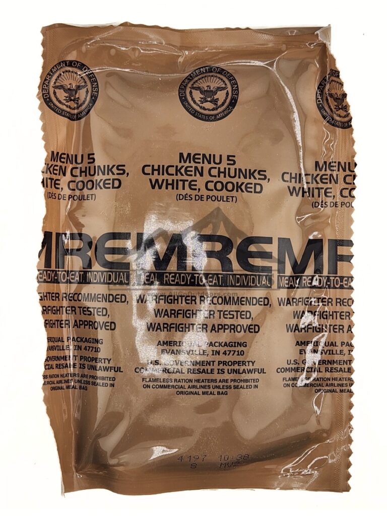 Chicken Chunks – Menu 5 – 2027 Inspection Date – Meals Ready To Eat US Military MREs
