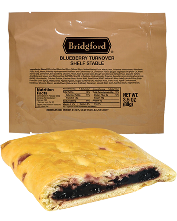 Blueberry Turnover 3 Pack – Bridgford MRE Ready To Eat Meal