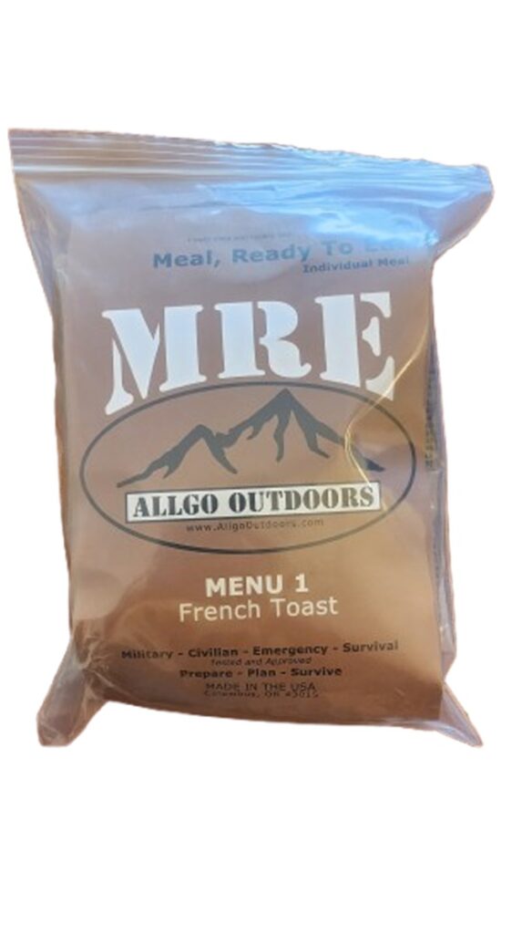 French Toast – Menu 1 – Allgo Outdoors MRE Spec Meals Ready To Eat