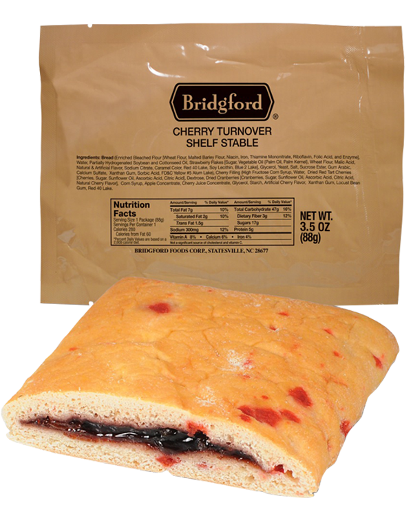 Cherry Turnover 3 Pack – Bridgford MRE Ready To Eat Meal