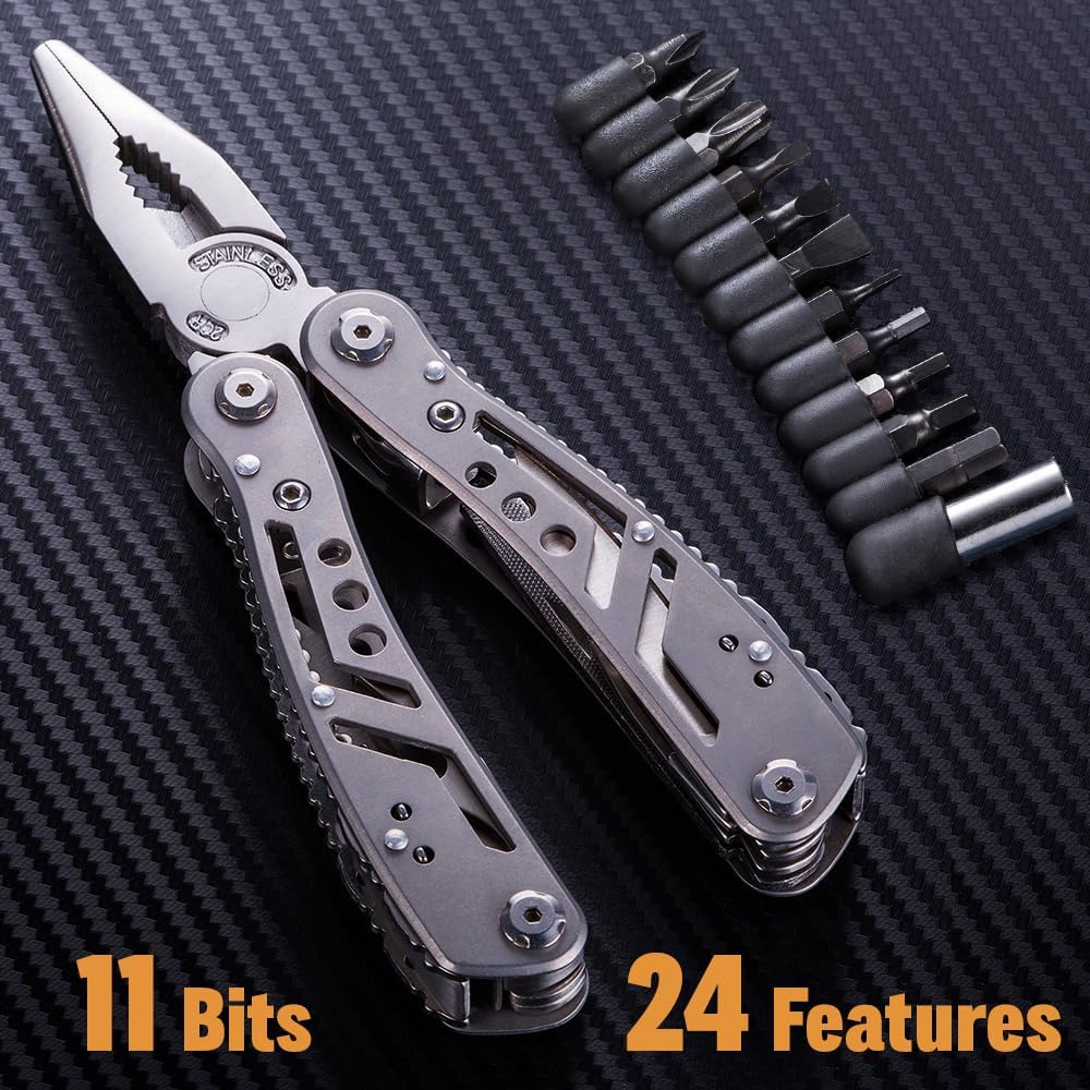 Heavy Duty Light Weight Multi Function MultiTool For Survival and Camping with Pouch
