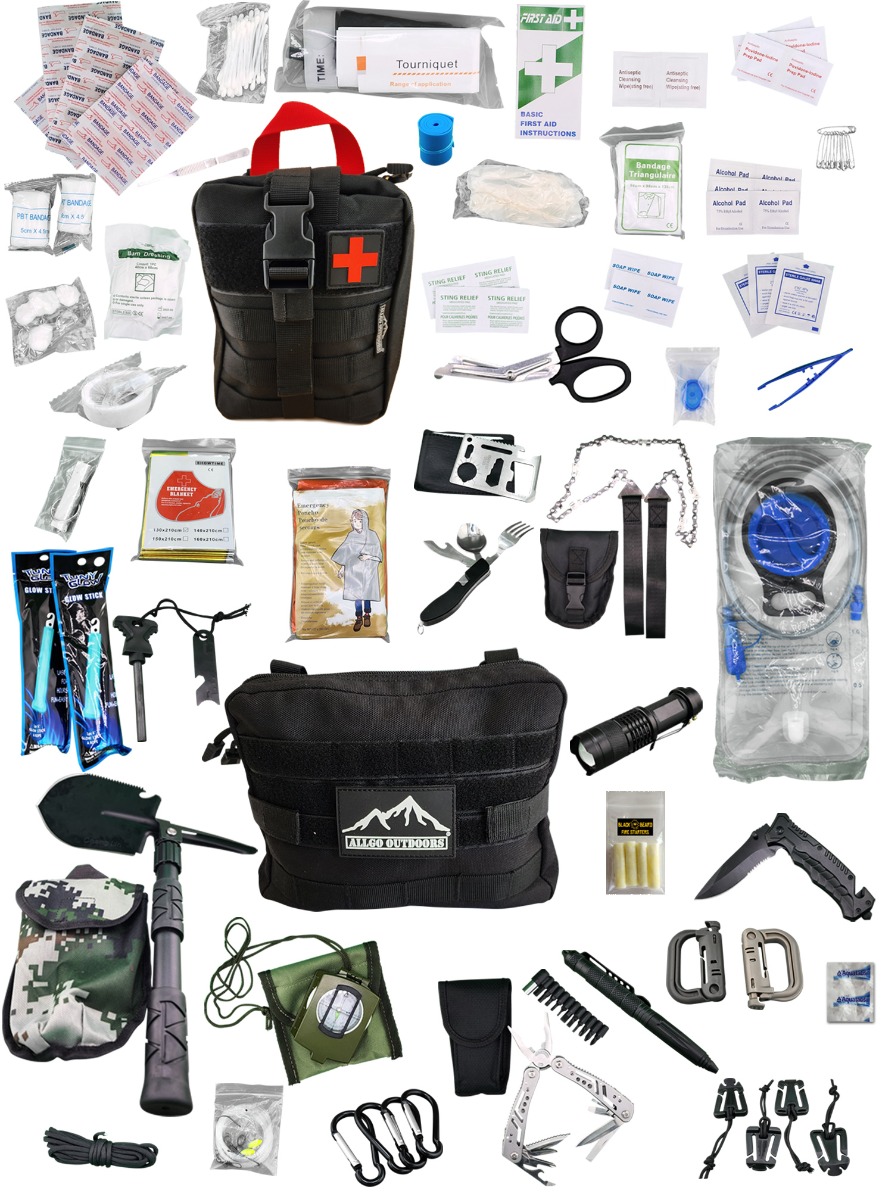 Allgo Outdoors Ultimate Survival and Med Kit Complete