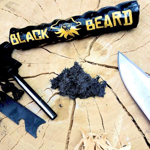 Black Beard Fire Starter Rope Survival Tinder – 5 Pack