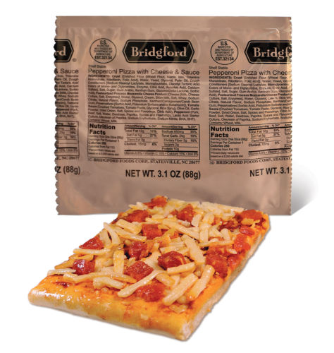 Pepperoni And Cheese Pizza 3 Pack – Bridgford MRE Ready To Eat Meal