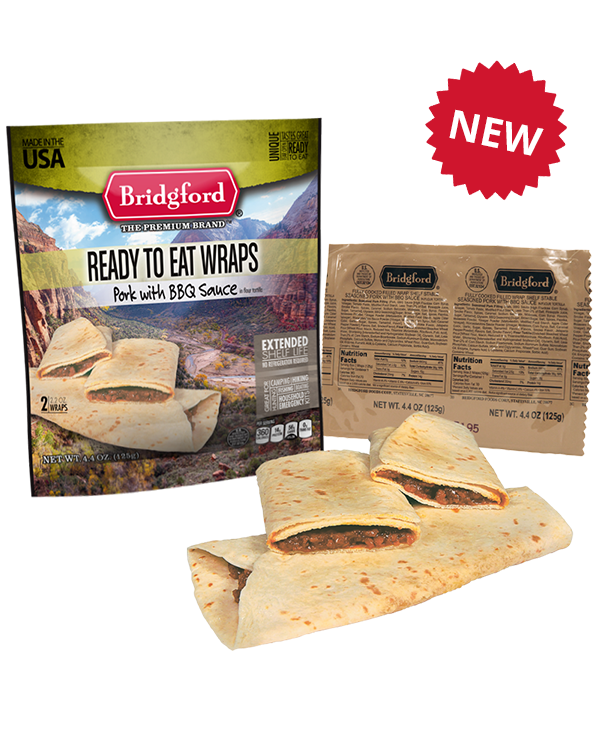 BBQ Pork 3 Pack – Bridgford MRE Ready To Eat Meal