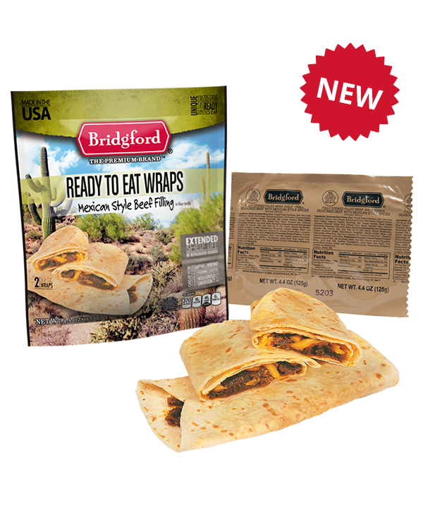Mexican Style Beef Taco 3 Pack – Bridgford MRE Ready To Eat Meal