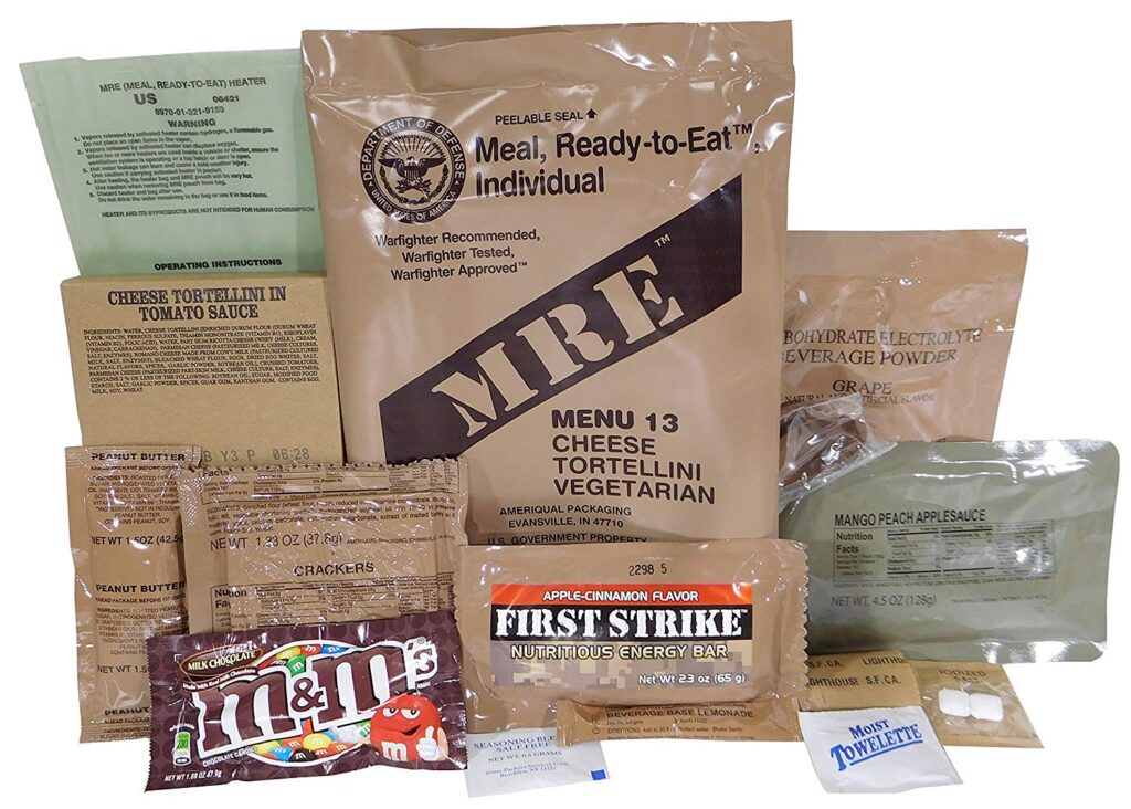 Cheese Tortellini – Meals Ready To Eat US Military MREs – Menu 13 – 2024 Inspection Date