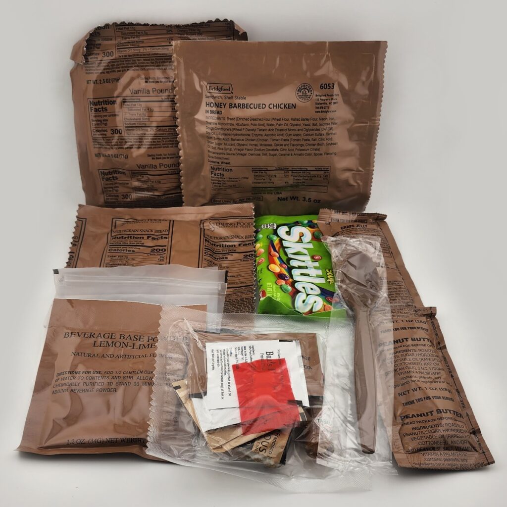 BBQ Chicken Sandwich – Menu 5 – Allgo Outdoors Military Spec MRE Meals Ready To Eat
