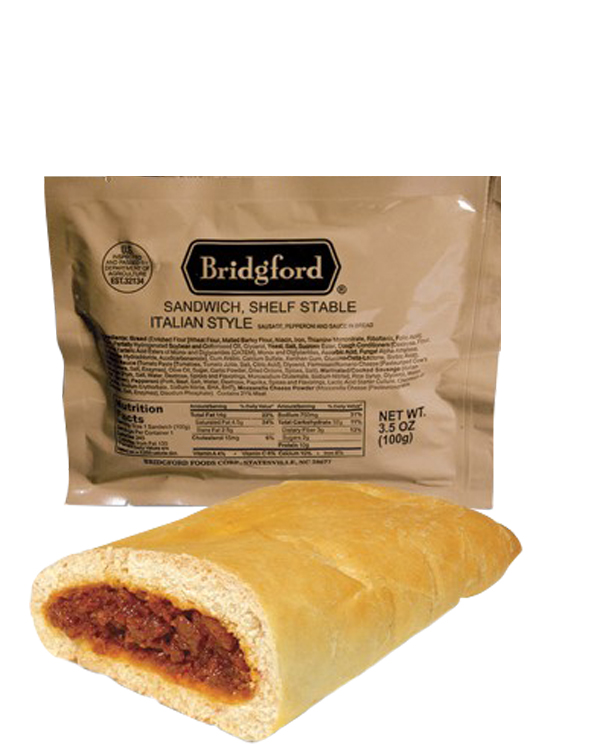 Italian Sausage with Sauce 3 Pack – Bridgford MRE Ready To Eat Meal