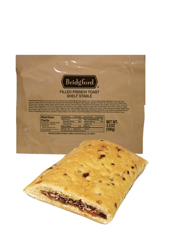 French Toast 3 Pack – Bridgford MRE Ready To Eat Meal