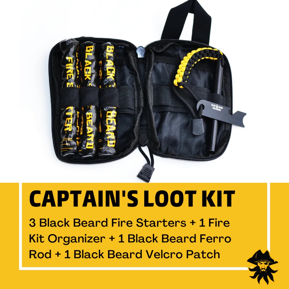 Black Beard The Captains Loot – Fire Starter Rope Survival Tinder