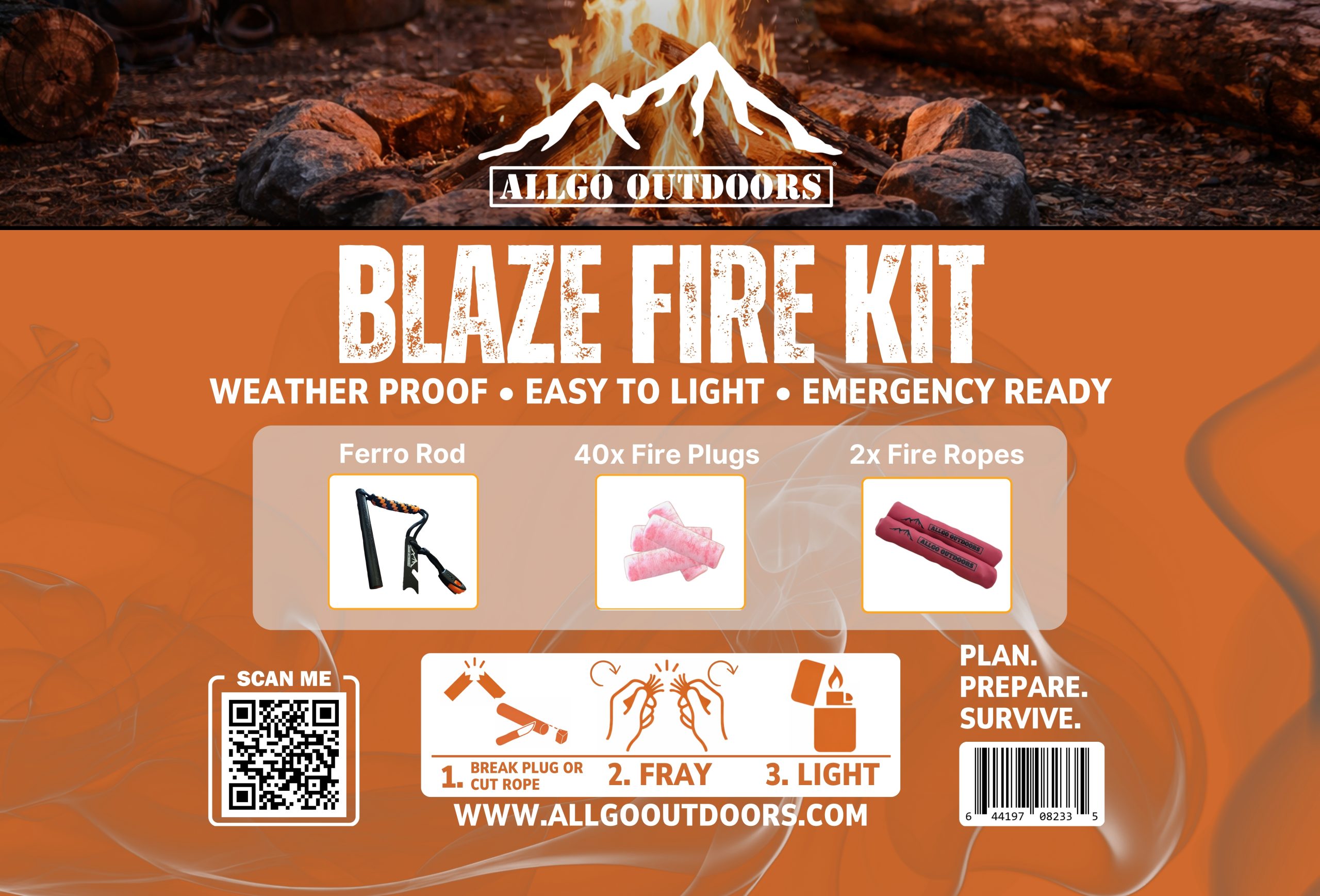 Allgo Outdoors Blaze Fire Kit