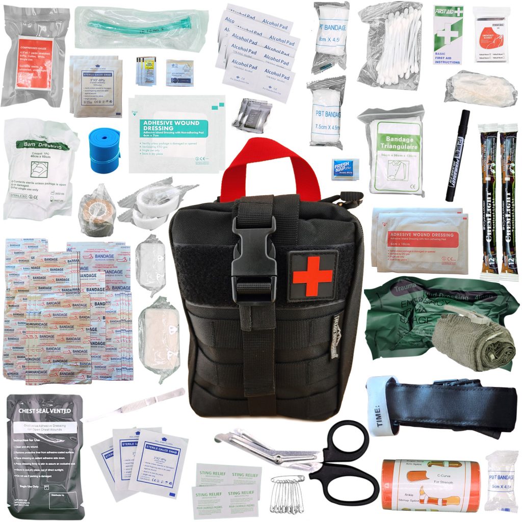 Allgo Outdoors Trauma Advanced Kit with Tourniquet – Trauma Kit 1 – 235+ Piece Kit