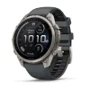 Garmin Fenix 9 Pro – 47 mm W/ Inreach - AMOLED Sapphire - Titanium with Graphite/Black Silicone Band - 010-04336-20